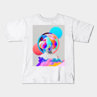 Abstract pop art style sculpture Kids T-Shirt